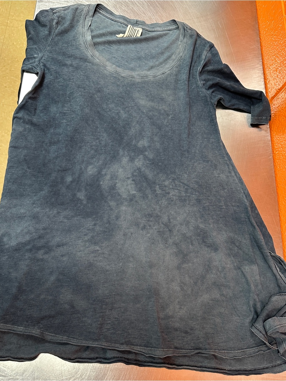 Women’s Free People Blue Gray Acid Wash Tunic Size Medium
